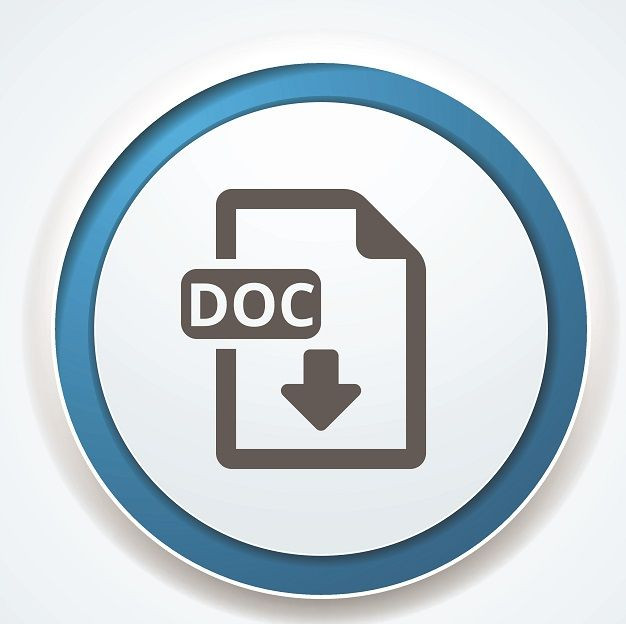 Die Abbildung eines Dateisymbols für den Dokument Dateityp DOCX.