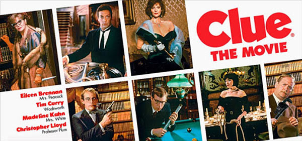 Ein Filmplakat zu 'Cluedo'.