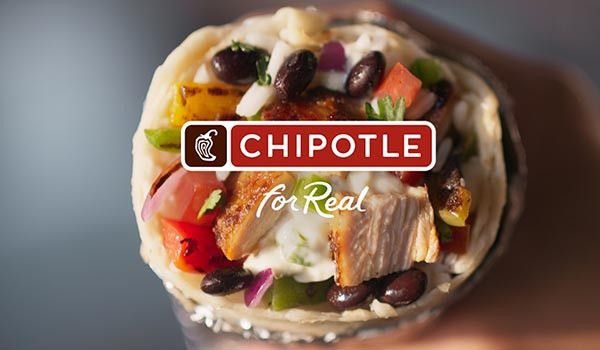 Eine Werbeanzeige von Chipotle.