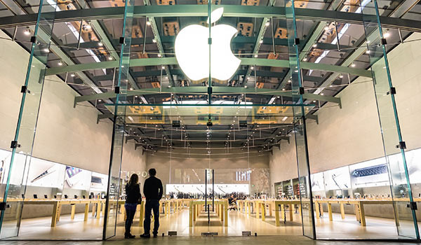 Eine Filiale von Apple.