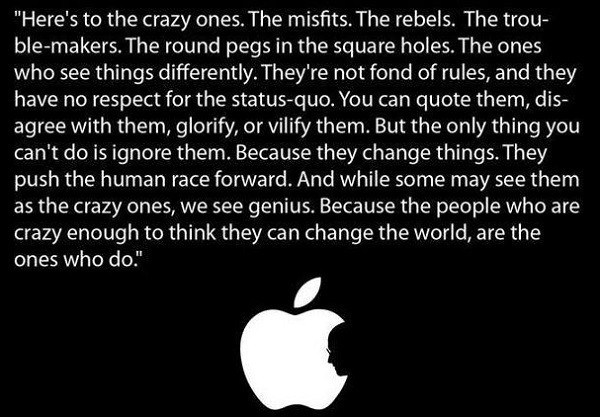 Das Markenmanifest von Apple.
