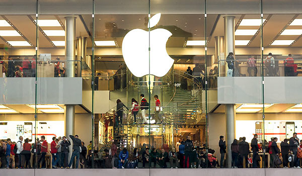 Eine Filiale von Apple.