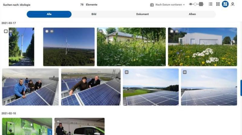 Assets des Stadtwerk am See im DAM-System von Canto.