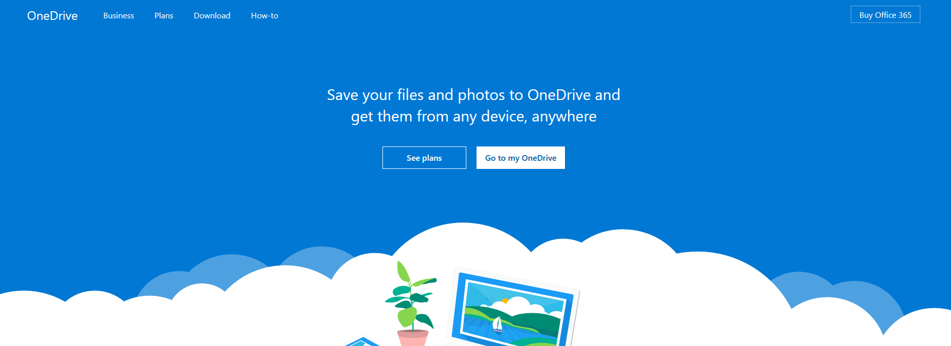 The OneDrive interface.