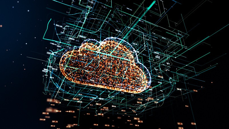 A digital cloud.