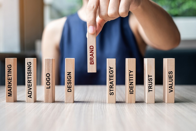 Wooden dominoes with a message.