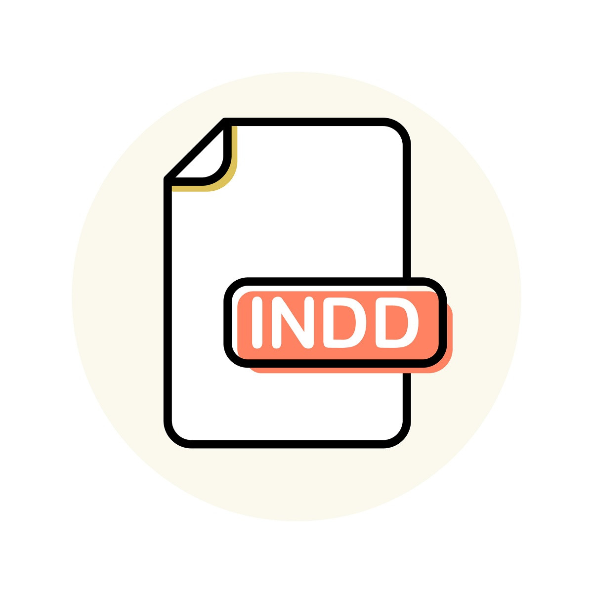 The INDD image file icon.