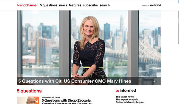 The brandchannel website.