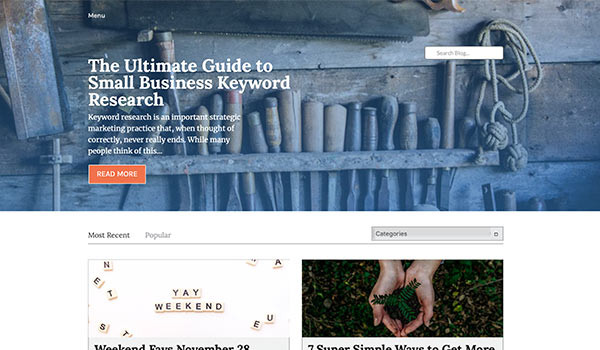The Duct Tape Marketing website.