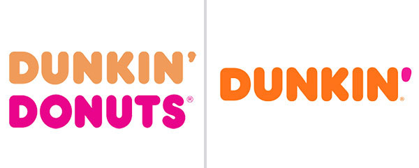 The Dunkin' Donuts logo.