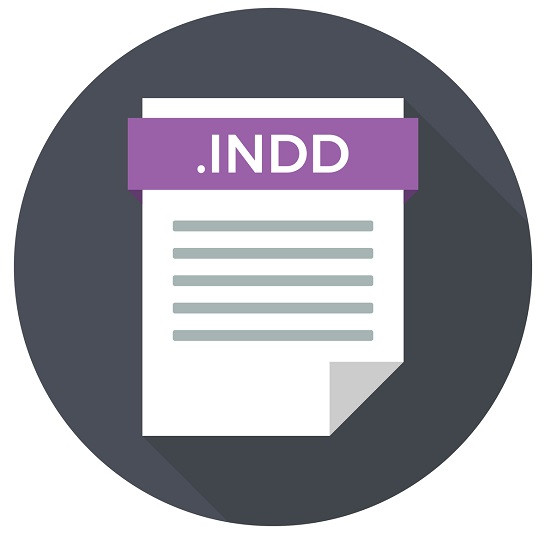 A picture of the INDD file icon.