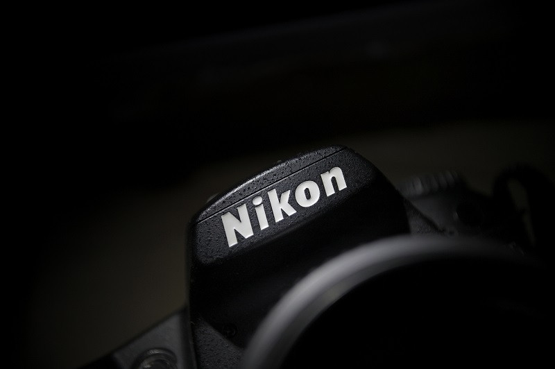 A picture of a Nikon camera.