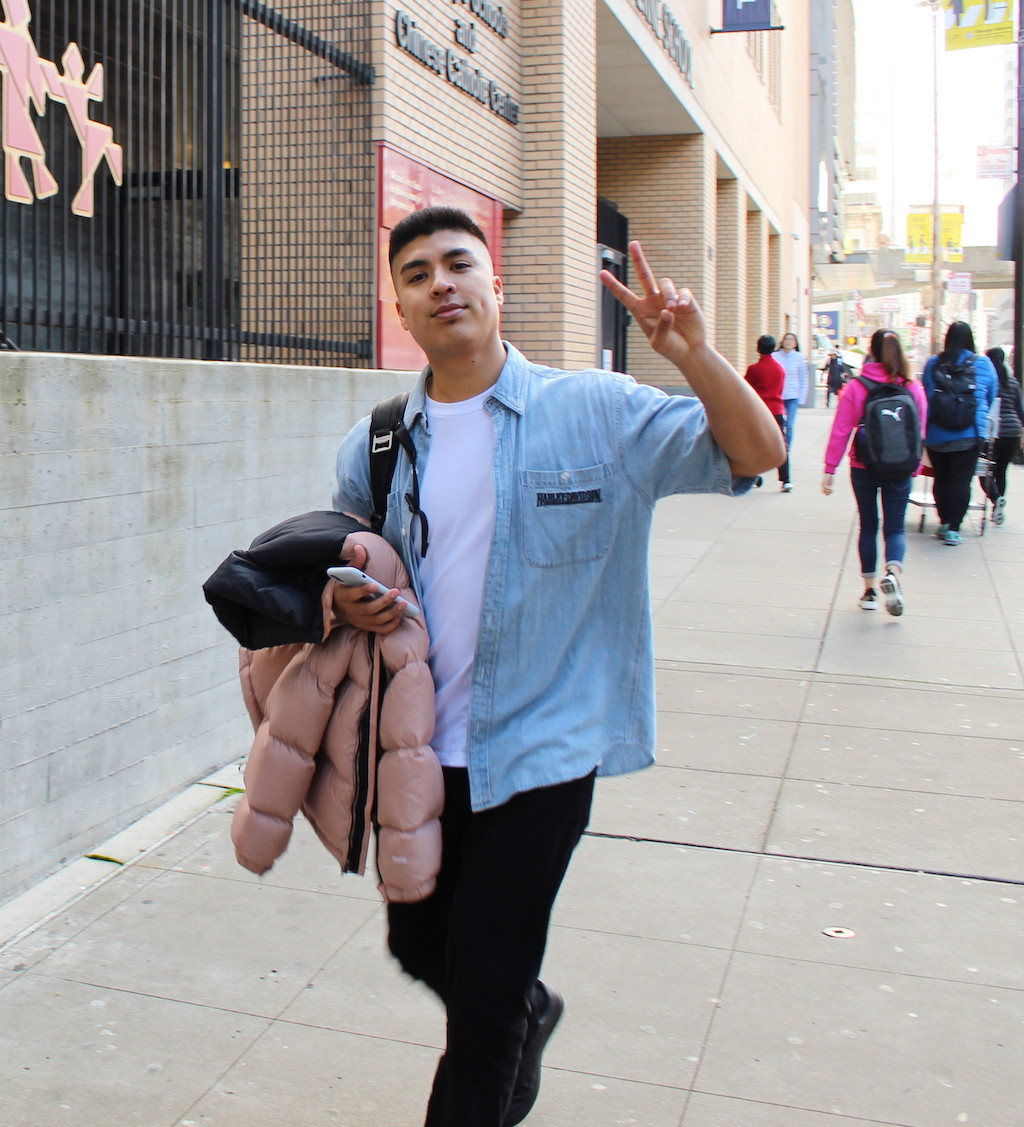 Jonathan De Jesus walking in the street.
