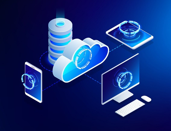A group of cloud computers.