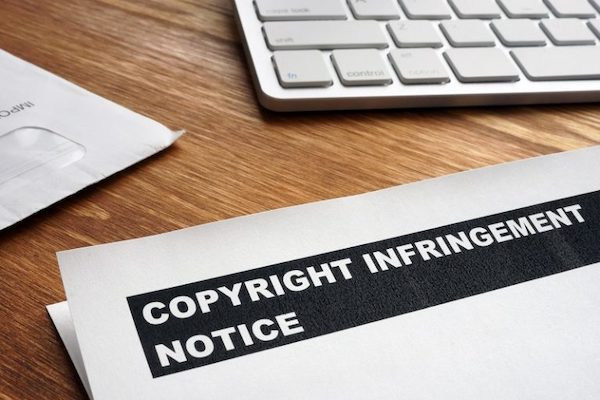 keyboard and copyright infringement form