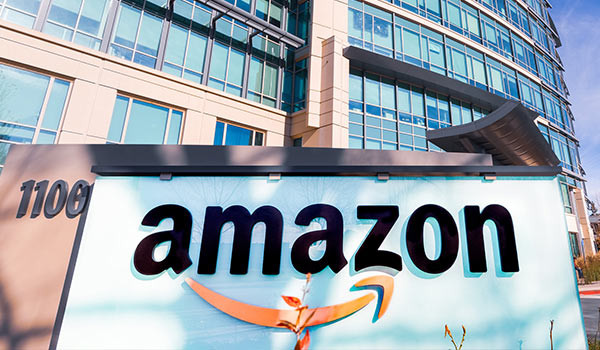 An Amazon building.