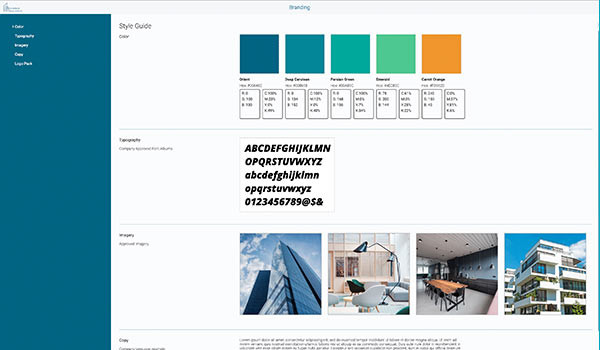 A picture of branding software.