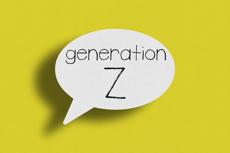 A generation Z speech bubble.