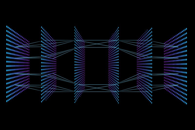 A digital representation of transitional phases.