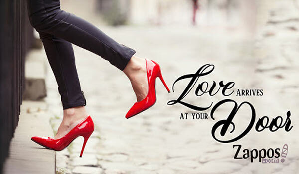 A Zappos shoe advertisement.