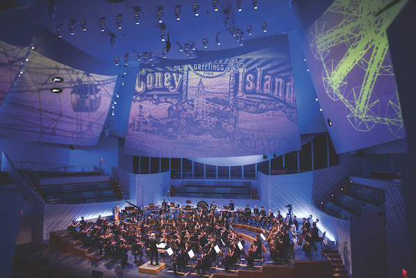The New World Symphony, America’s Orchestral Academy playing for Coney Island.