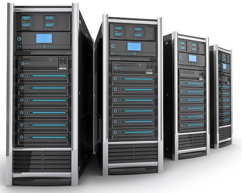 four computer servers