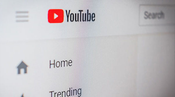YouTube menu on a desktop browser.