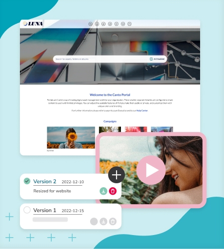 Strengthen brand position with Canto’s Portals and brand management tools
